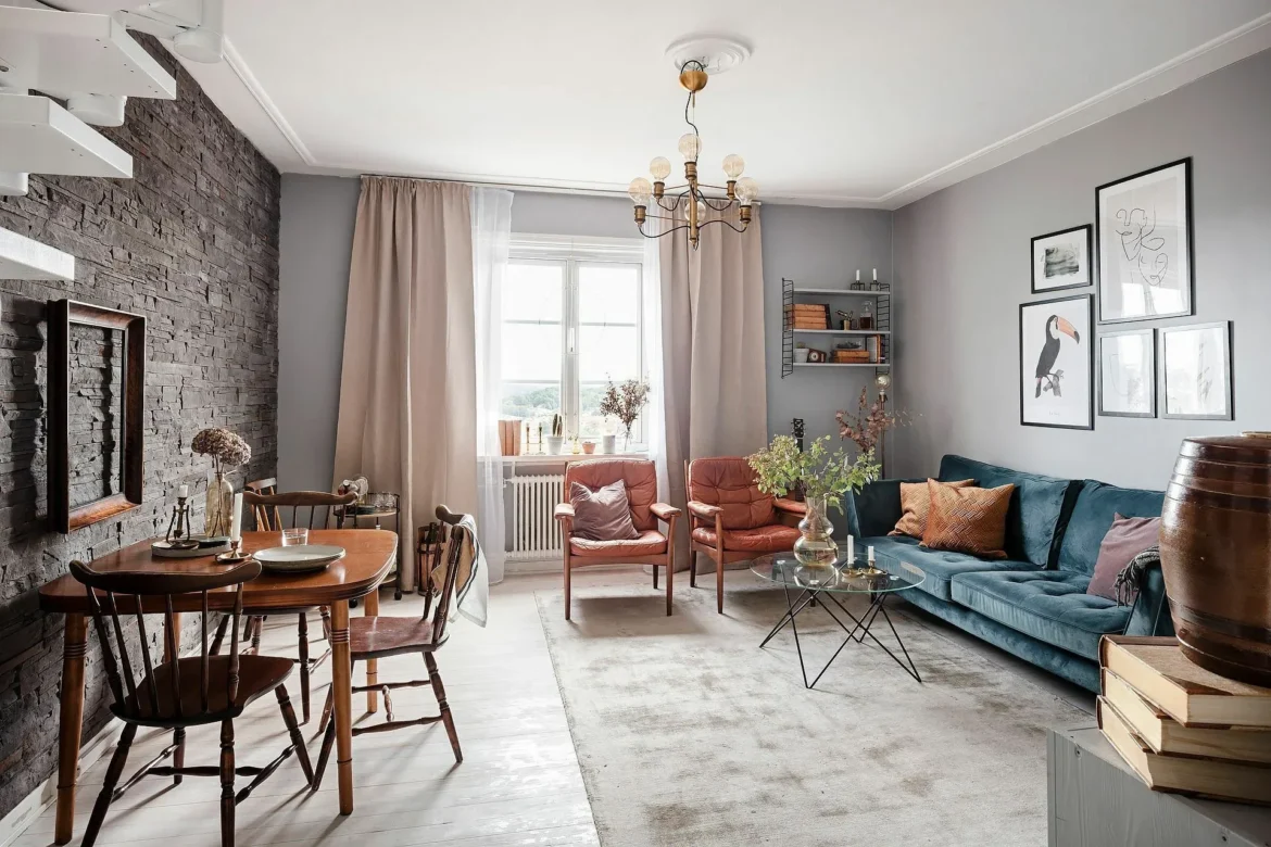 A duplex stylish apartment in Goteborg