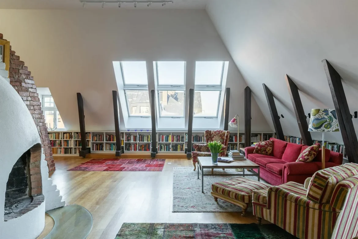 A bohemian attic in Stockholm, Sweden